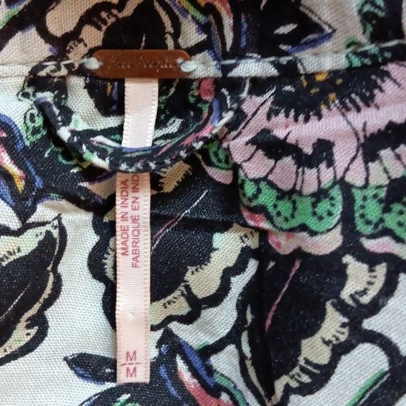 Free People balloon sleeve floral bomber jacket - Picture 5 of 7